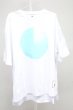 画像1: Moonage Devilment / F/PRINT OVER Tシャツ 46 ホワイトｘサックス T-25-11-10-006-Mo-ts-YM-ZT (1)