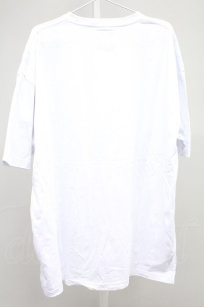 画像2: Moonage Devilment / F/PRINT OVER Tシャツ 46 ホワイトｘサックス T-25-11-10-006-Mo-ts-YM-ZT (2)