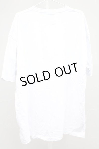 画像2: Moonage Devilment / F/PRINT OVER Tシャツ 46 ホワイトｘサックス T-25-11-10-006-Mo-ts-YM-ZT (2)