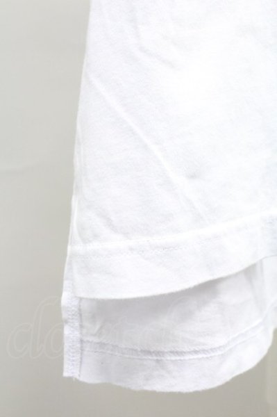 画像4: Moonage Devilment / F/PRINT OVER Tシャツ 46 ホワイトｘサックス T-25-11-10-006-Mo-ts-YM-ZT (4)