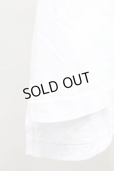 画像4: Moonage Devilment / F/PRINT OVER Tシャツ 46 ホワイトｘサックス T-25-11-10-006-Mo-ts-YM-ZT (4)