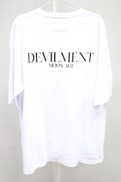 画像2: Moonage Devilment / B/PRINT OVER Tシャツ 46 ホワイト T-25-11-10-008-Mo-ts-YM-ZT (2)