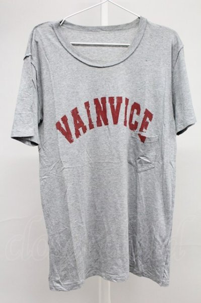 画像1: Moonage Devilment / VAINVICEポケットTシャツ  グレー T-25-11-10-009-Mo-ts-YM-ZT (1)