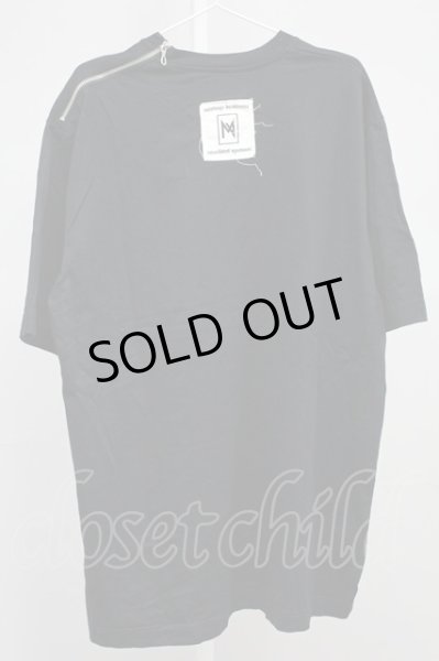 画像2: Moonage Devilment / コットンZIPオーバー Tシャツ 44 ブラック T-25-11-10-011-Mo-ts-YM-ZT (2)