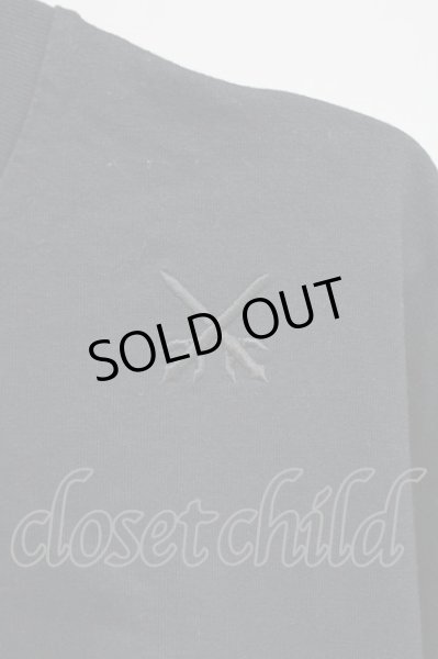 画像3: Moonage Devilment / コットンZIPオーバー Tシャツ 44 ブラック T-25-11-10-011-Mo-ts-YM-ZT (3)