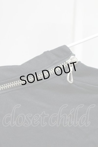 画像6: Moonage Devilment / コットンZIPオーバー Tシャツ 44 ブラック T-25-11-10-011-Mo-ts-YM-ZT (6)