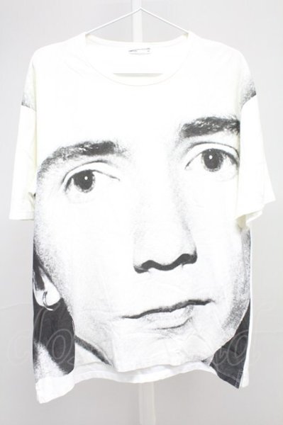 画像1: LAD MUSICIAN / フォトプリントTシャツ　ジョニー・ロットン 44 ホワイト T-25-11-10-002-LA-ts-YM-ZT (1)