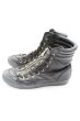 画像4: Moonage Devilment / レザーハイカットスニーカー ソール全長27cm ブラック T-25-11-17-016-Mo-sho-YM-ZT (4)