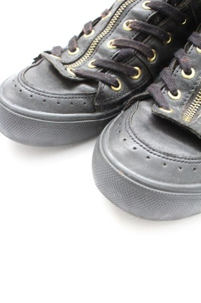 画像5: Moonage Devilment / レザーハイカットスニーカー ソール全長27cm ブラック T-25-11-17-016-Mo-sho-YM-ZT (5)