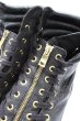 画像6: Moonage Devilment / レザーハイカットスニーカー ソール全長27cm ブラック T-25-11-17-016-Mo-sho-YM-ZT (6)