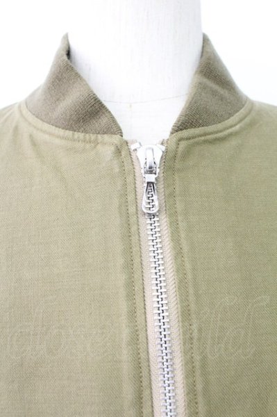 画像4: Moonage Devilment / 切り替えロングスリーブMA-1ジャケット 44 カーキ T-25-11-17-003-Mo-ja-YM-ZT (4)