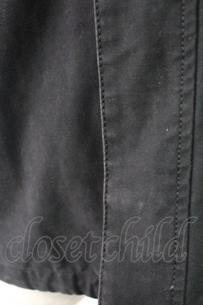 画像9: Moonage Devilment / Embroidery Over Military ジャケット 46 ブラック T-25-11-17-004-Mo-ja-YM-ZT (9)