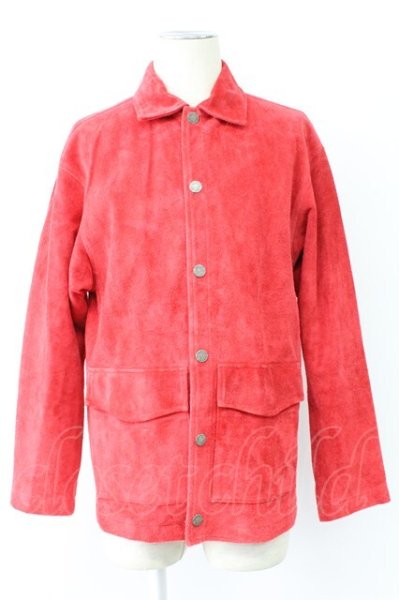 画像1: Moonage Devilment / ×EGO TRIPPING カウスウェードハンティングブルゾン　ジャケット 46 レッド T-25-11-17-005-Mo-ja-YM-ZT (1)