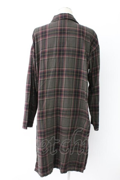 画像2: Moonage Devilment / xEGO TRIPPING CHECK ROBE ローブジャケット 46 ダークブラウン T-25-11-17-006-Mo-ja-YM-ZT (2)