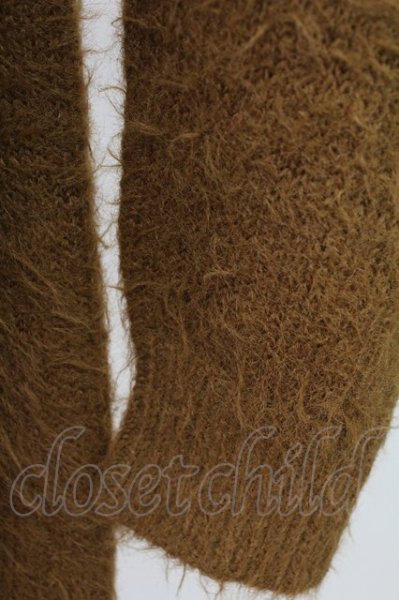 画像5: Moonage Devilment / モヘア混シャギーニットカーディガン 2 ブラウン T-25-11-17-001-Mo-to-YM-ZT (5)