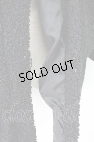 画像4: Moonage Devilment / ノーカラーボアガウンジャケット 46 ブラック T-25-11-17-007-Mo-ja-YM-ZT-M017 (4)