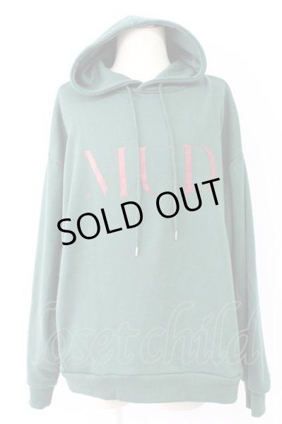 画像1: Moonage Devilment / MUD PRINT BIG パーカー  グリーン T-25-11-17-008-Mo-to-YM-ZT239 (1)