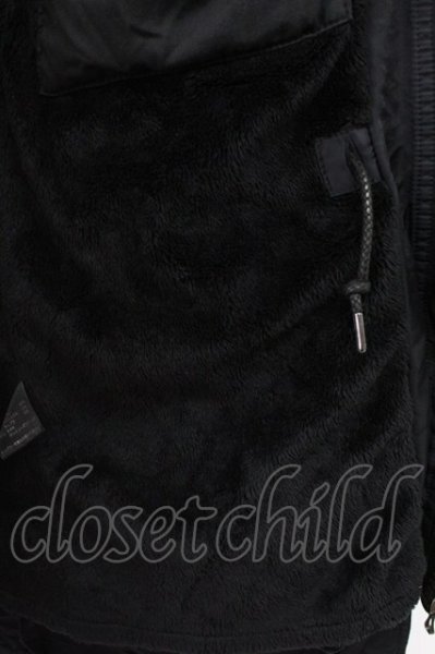 画像11: SHELLAC / ラクーンファー襟N-3ブルゾンジャケット 46 ブラック T-25-11-18-012-SH-ou-YM-ZT (11)