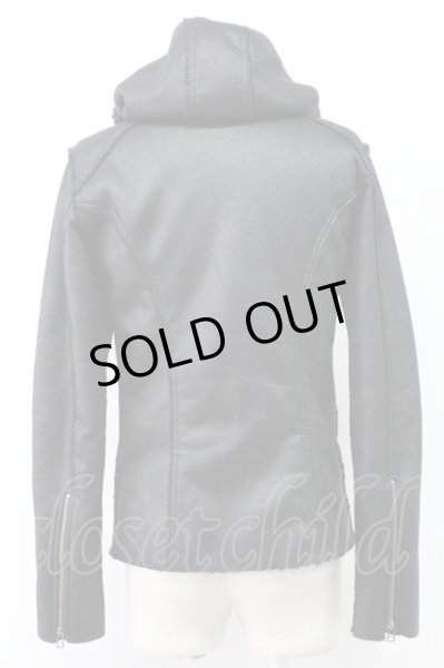 画像2: 14th Addiction / 裏ボアフーディーブルゾン 0（レディース） ブラック T-25-11-18-013-14-ja-YM-ZT (2)