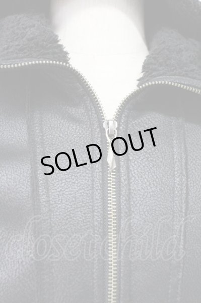 画像4: 14th Addiction / 裏ボアフーディーブルゾン 0（レディース） ブラック T-25-11-18-013-14-ja-YM-ZT (4)