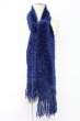 画像1: FUGA / モヘアロングマフラー  ブルー T-25-11-18-015-FU-0-YM-ZT (1)