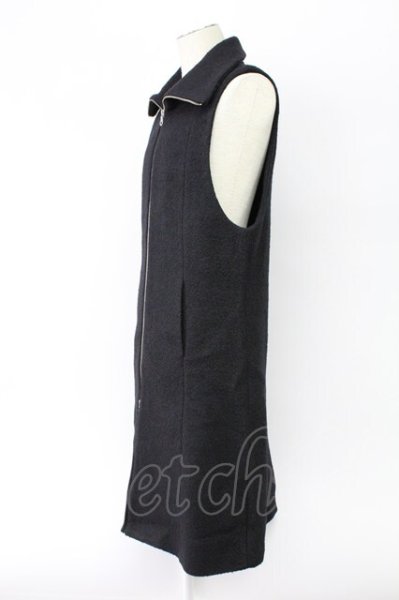 画像3: NO ID. BLACK / ハイカラーZIPロングベスト ONE ブラック T-25-11-18-003-NO-ou-YM-ZT (3)