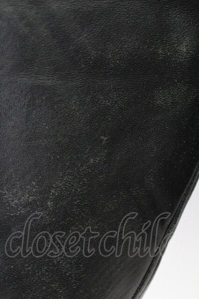 画像8: NO ID. / 撚り杢ツイードレザー切替スタジャン 1 ブラック T-25-11-18-005-NO-ja-YM-ZT (8)