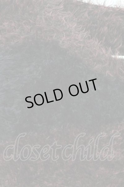 画像4: FUGA / フェザーヤーンロングニット 44 レッドｘブラック T-25-11-18-001-FU-to-YM-ZT253 (4)