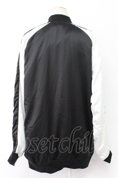 画像2: CIVARIZE / Narrateビッグシルエットスカジャン 44 ブラックｘホワイト T-25-11-18-006-CI-ja-YM-ZT (2)