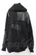 画像2: CIVARIZE / ショルダージップPUレザーパッチワークプルオーバー F ブラック T-25-11-18-007-CI-to-YM-ZT (2)