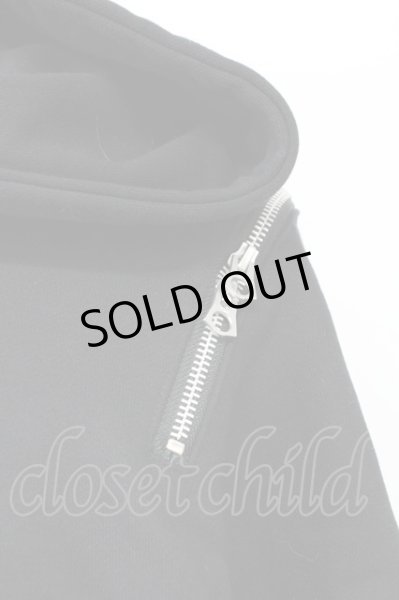 画像4: CIVARIZE / ショルダージップPUレザーパッチワークプルオーバー F ブラック T-25-11-18-007-CI-to-YM-ZT-ML015 (4)