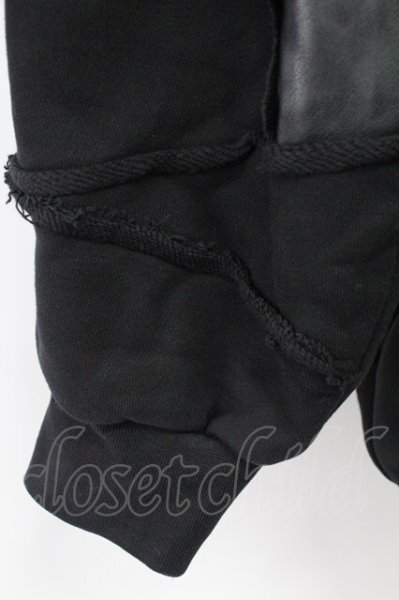画像6: CIVARIZE / ショルダージップPUレザーパッチワークプルオーバー F ブラック T-25-11-18-007-CI-to-YM-ZT (6)