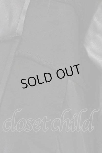 画像8: CIVARIZE / ショルダージップPUレザーパッチワークプルオーバー F ブラック T-25-11-18-007-CI-to-YM-ZT-ML015 (8)