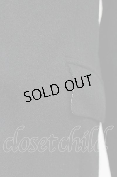 画像6: SHELLAC / ハラコ襟アテウールチェスターコート 44 ブラック T-25-11-18-008-SH-ou-YM-ZT-M116 (6)