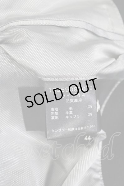 画像9: SHELLAC / ハラコ襟アテウールチェスターコート 44 ブラック T-25-11-18-008-SH-ou-YM-ZT-M116 (9)