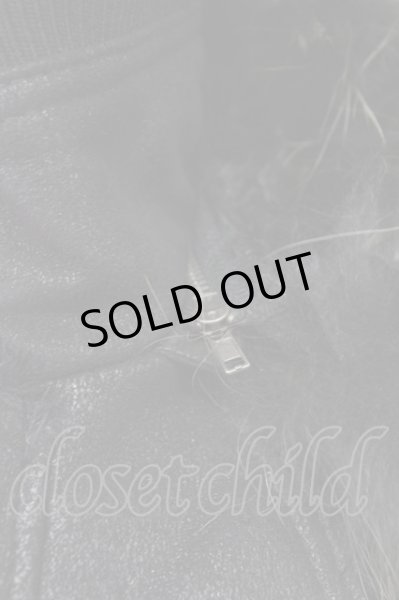 画像5: FUGA / HEAVY RAIN フェイクムートンN-2Bブルゾンジャケット 44 ブラック T-25-11-18-009-FU-ou-YM-ZT (5)