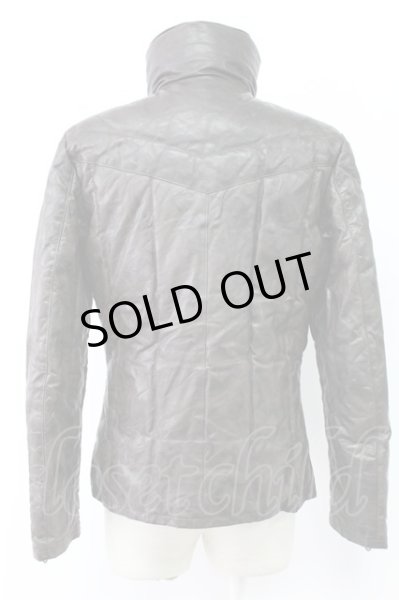 画像2: BACKLASH / バッファローレザーホワイトグースダウンジャケット 2（M） ダークブラウン T-25-11-18-010-BA-ja-YM-ZT-ML038 (2)