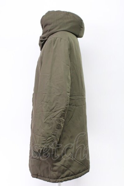 画像3: NO ID. / ナイロン中綿フーデッドハーフコート 3 カーキ T-25-11-18-011-NO-ou-YM-ZT (3)