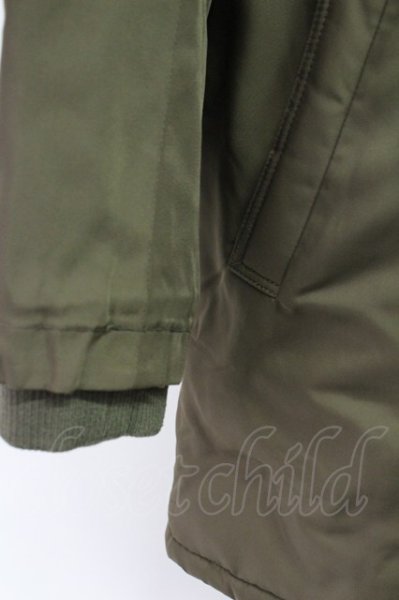 画像5: NO ID. / ナイロン中綿フーデッドハーフコート 3 カーキ T-25-11-18-011-NO-ou-YM-ZT (5)