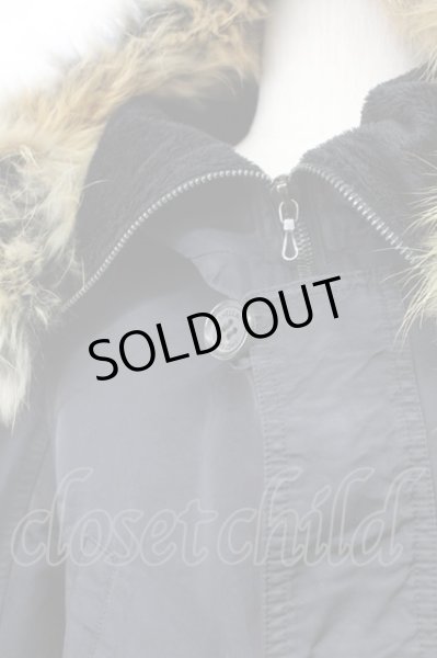 画像4: SHELLAC / ラクーンファー襟N-3ブルゾンジャケット 46 ブラック T-25-11-18-012-SH-ou-YM-ZT-M116 (4)