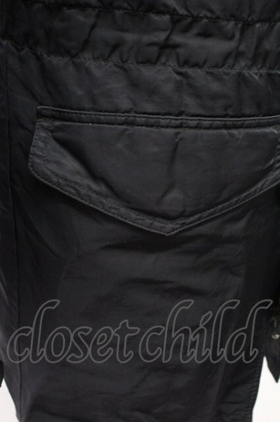 画像7: SHELLAC / ラクーンファー襟N-3ブルゾンジャケット 46 ブラック T-25-11-18-012-SH-ou-YM-ZT (7)