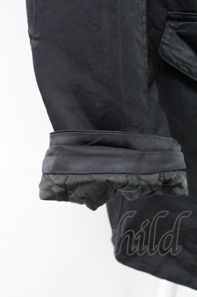 画像8: SHELLAC / ラクーンファー襟N-3ブルゾンジャケット 46 ブラック T-25-11-18-012-SH-ou-YM-ZT (8)