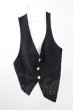 画像1: IFSIXWASNINE / SLIP VEST ベスト 0（レディース） ブラックｘホワイト T-25-11-19-001-IF-to-YM-ZT (1)
