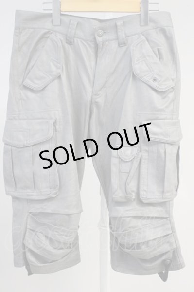 画像1: TORNADO MART / エステルピーチヘアラインクロップドカーゴパンツ M グレー T-25-11-19-018-TO-pa-YM-ZT (1)
