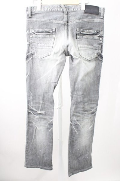 画像2: TORNADO MART / ヴィンテージダメージデニムパンツ L グレー T-25-11-19-024-TO-pa-YM-ZT (2)