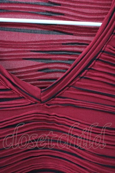 画像3: TORNADO MART / タックボーダー半袖カットソー Tシャツ L レッド T-25-11-19-004-TO-ts-YM-ZT (3)