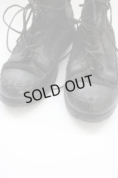 画像4: 14th Addiction / レースアップレザースニーカー 約27.5cm ブラック T-25-11-19-027-14-sho-YM-ZT (4)