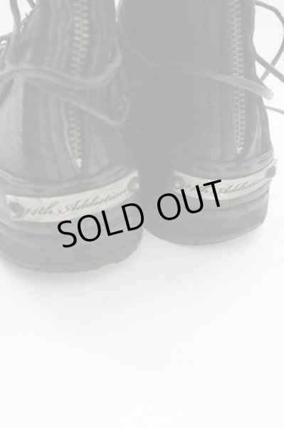 画像5: 14th Addiction / レースアップレザースニーカー 約27.5cm ブラック T-25-11-19-027-14-sho-YM-ZT (5)