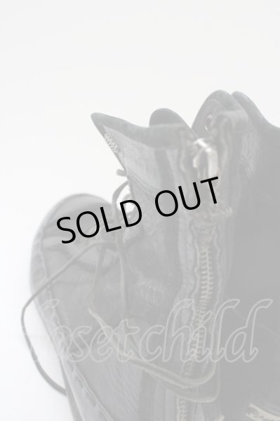 画像6: 14th Addiction / レースアップレザースニーカー 約27.5cm ブラック T-25-11-19-027-14-sho-YM-ZT (6)