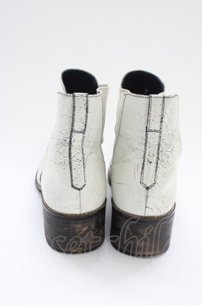 画像2: Hiromu Takahara / サイドゴアクラックブーツ 42（約27.5cm） ホワイト T-25-11-19-028-Hi-sho-YM-ZT (2)